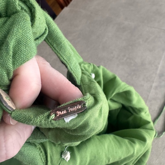 Free People free-est Call Me Midi wrap dress in green - Picture 13 of 15